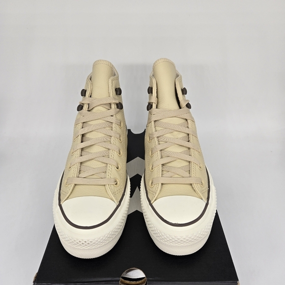 New Chuck Tayor All Star Lift Platform Weatherized Leather Shoes Womens Size 7.5 - Picture 3 of 8